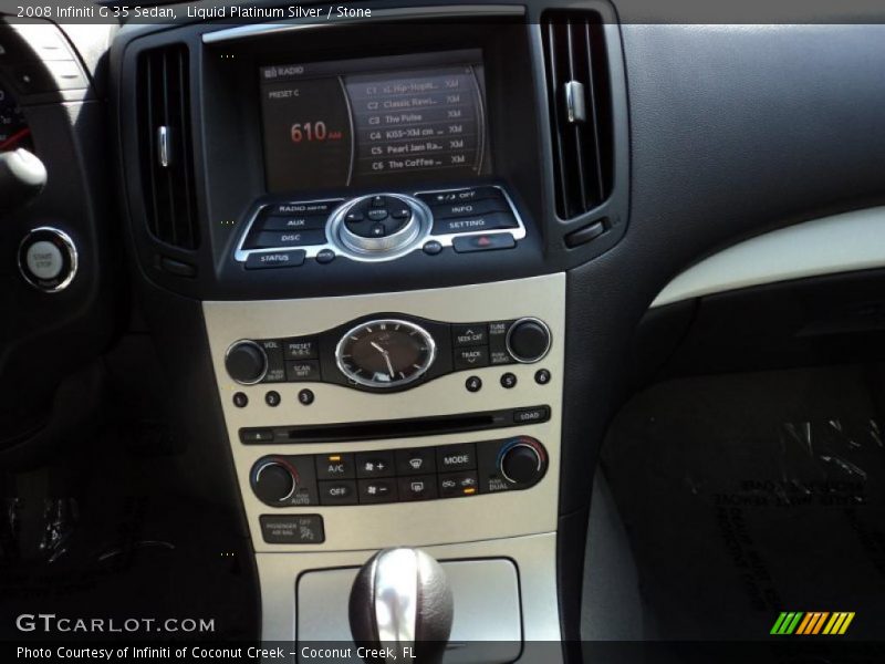 Liquid Platinum Silver / Stone 2008 Infiniti G 35 Sedan