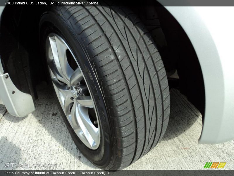 Liquid Platinum Silver / Stone 2008 Infiniti G 35 Sedan