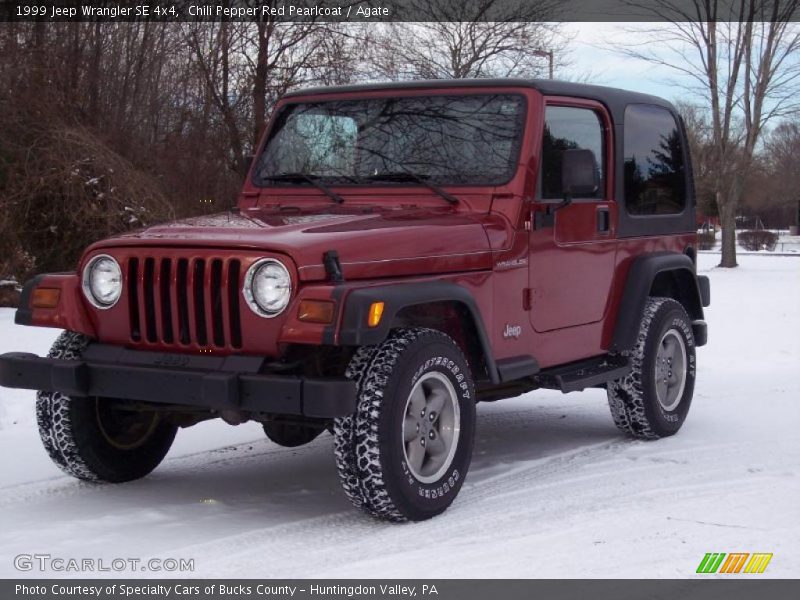 Chili Pepper Red Pearlcoat / Agate 1999 Jeep Wrangler SE 4x4