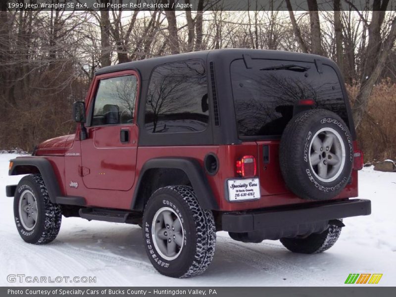 Chili Pepper Red Pearlcoat / Agate 1999 Jeep Wrangler SE 4x4