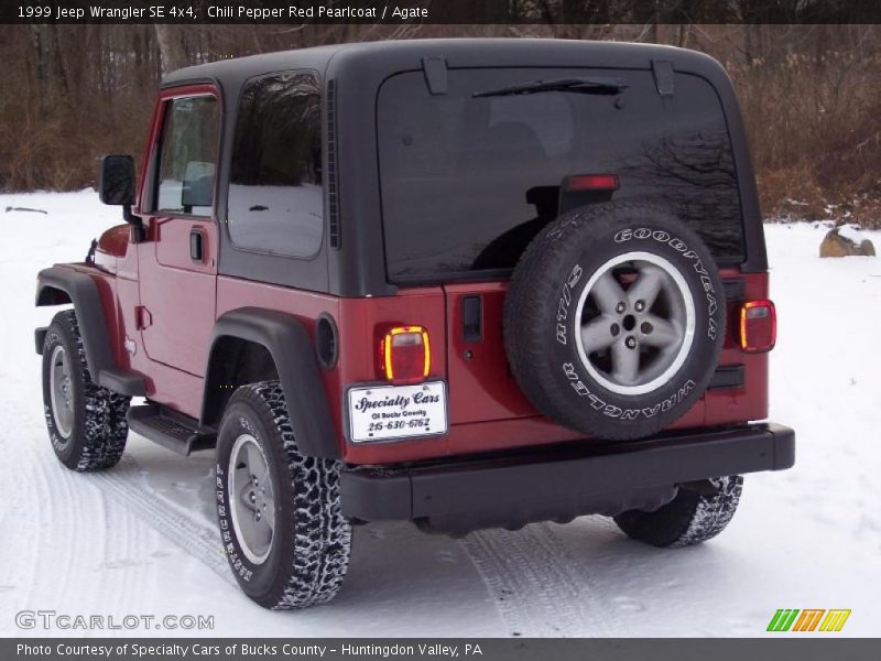 Chili Pepper Red Pearlcoat / Agate 1999 Jeep Wrangler SE 4x4