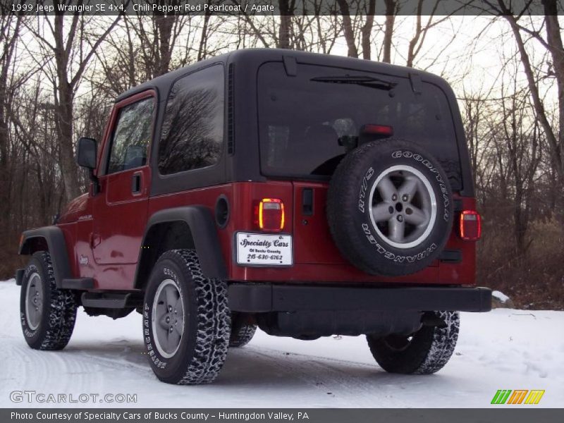 Chili Pepper Red Pearlcoat / Agate 1999 Jeep Wrangler SE 4x4