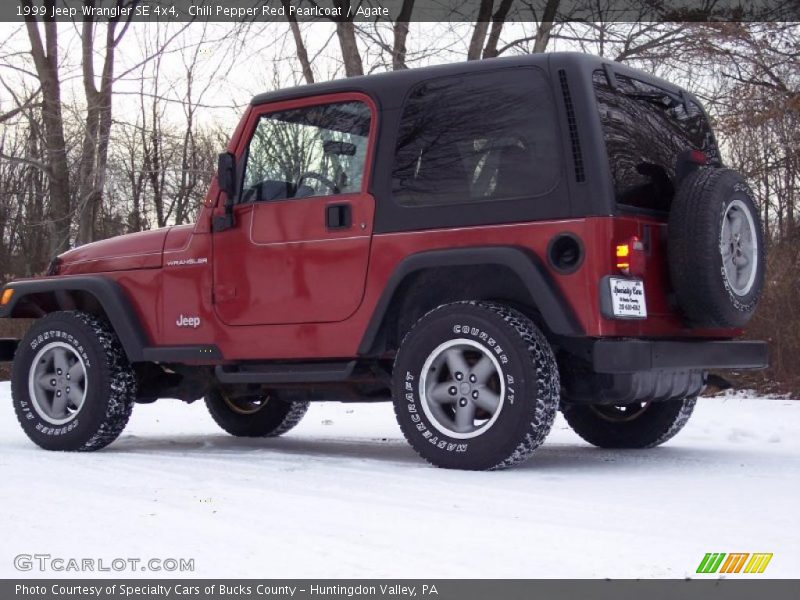 Chili Pepper Red Pearlcoat / Agate 1999 Jeep Wrangler SE 4x4