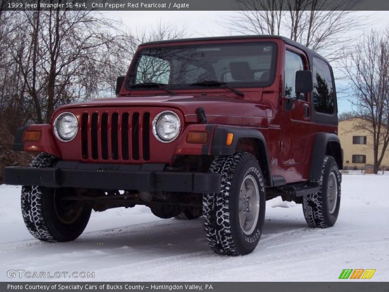 Chili Pepper Red Pearlcoat / Agate 1999 Jeep Wrangler SE 4x4