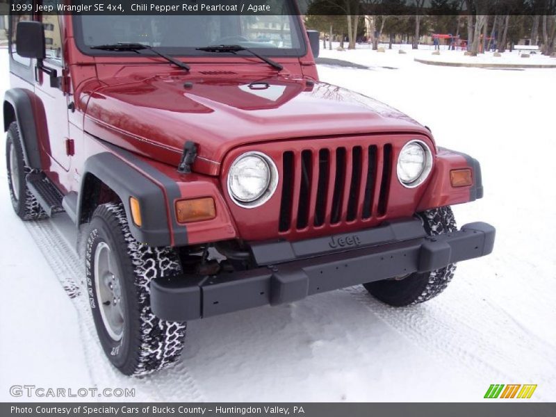 Chili Pepper Red Pearlcoat / Agate 1999 Jeep Wrangler SE 4x4