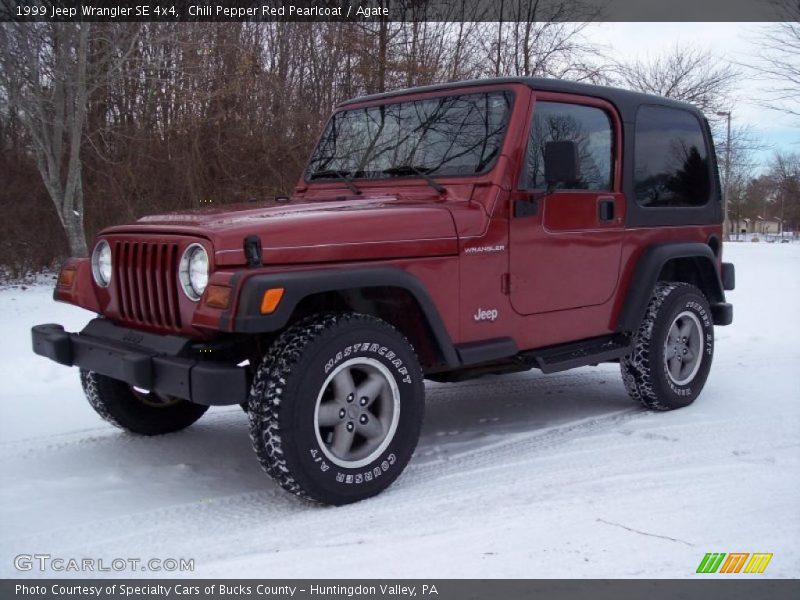 Chili Pepper Red Pearlcoat / Agate 1999 Jeep Wrangler SE 4x4