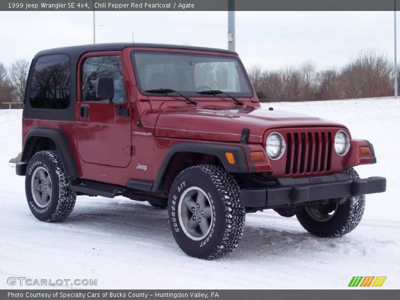 Chili Pepper Red Pearlcoat / Agate 1999 Jeep Wrangler SE 4x4