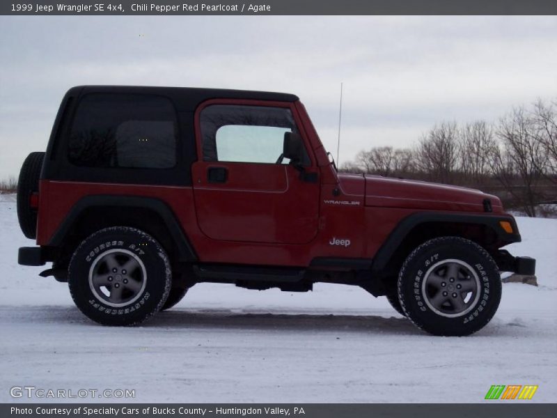 Chili Pepper Red Pearlcoat / Agate 1999 Jeep Wrangler SE 4x4