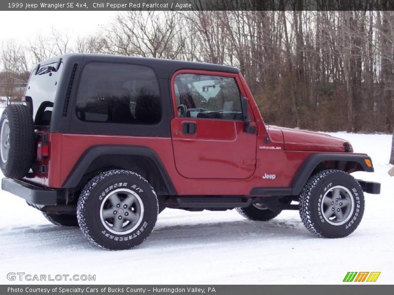 Chili Pepper Red Pearlcoat / Agate 1999 Jeep Wrangler SE 4x4
