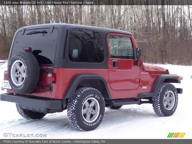 Chili Pepper Red Pearlcoat / Agate 1999 Jeep Wrangler SE 4x4