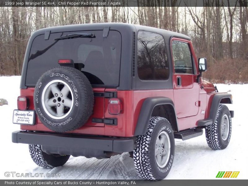 Chili Pepper Red Pearlcoat / Agate 1999 Jeep Wrangler SE 4x4