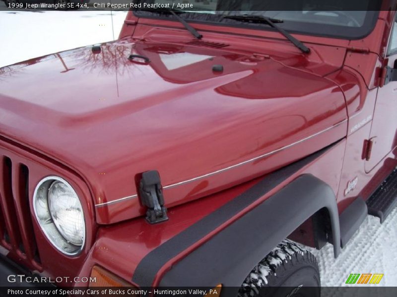 Chili Pepper Red Pearlcoat / Agate 1999 Jeep Wrangler SE 4x4