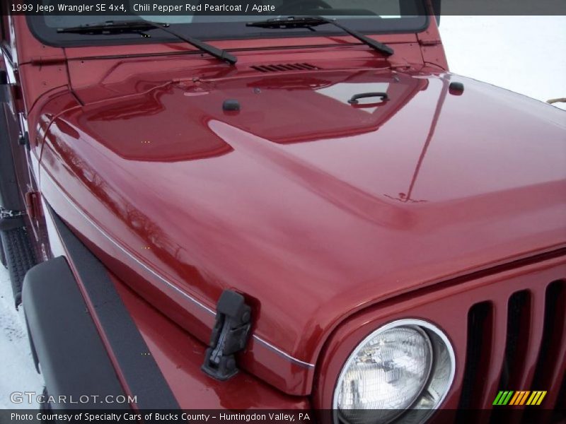 Chili Pepper Red Pearlcoat / Agate 1999 Jeep Wrangler SE 4x4