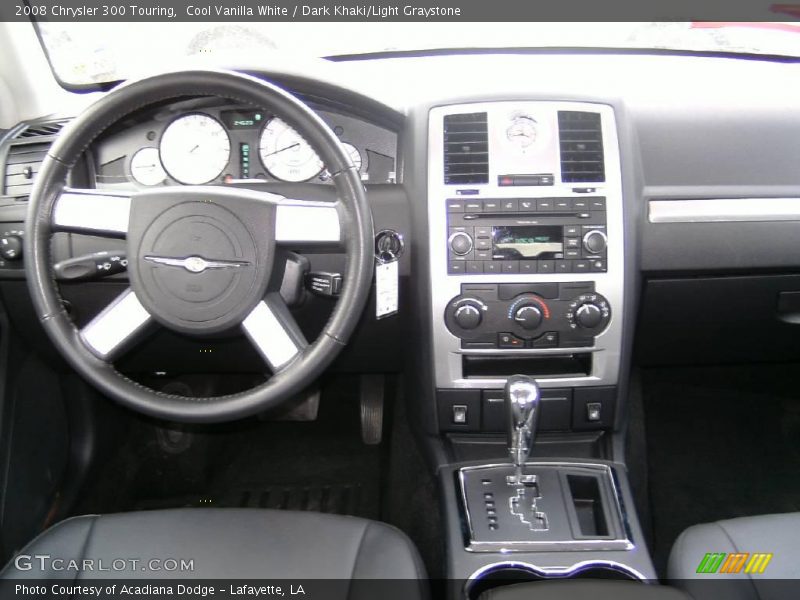 Cool Vanilla White / Dark Khaki/Light Graystone 2008 Chrysler 300 Touring