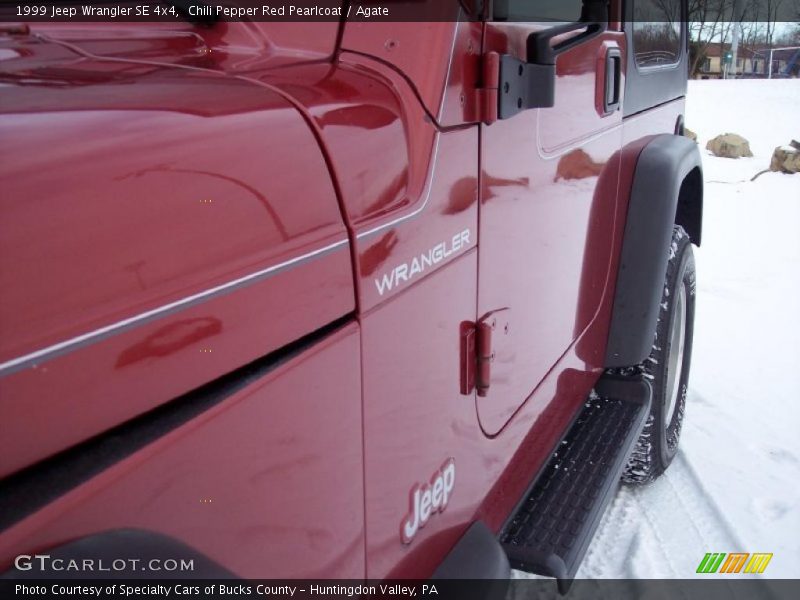 Chili Pepper Red Pearlcoat / Agate 1999 Jeep Wrangler SE 4x4