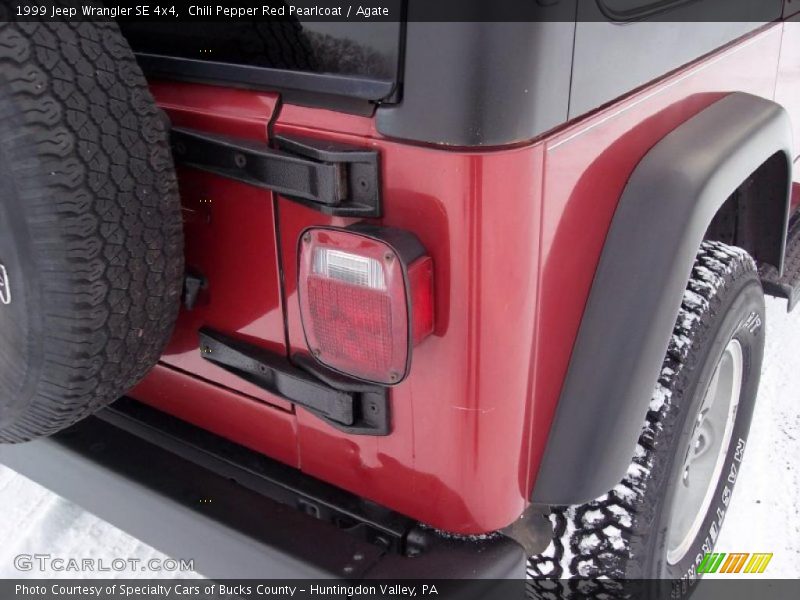 Chili Pepper Red Pearlcoat / Agate 1999 Jeep Wrangler SE 4x4
