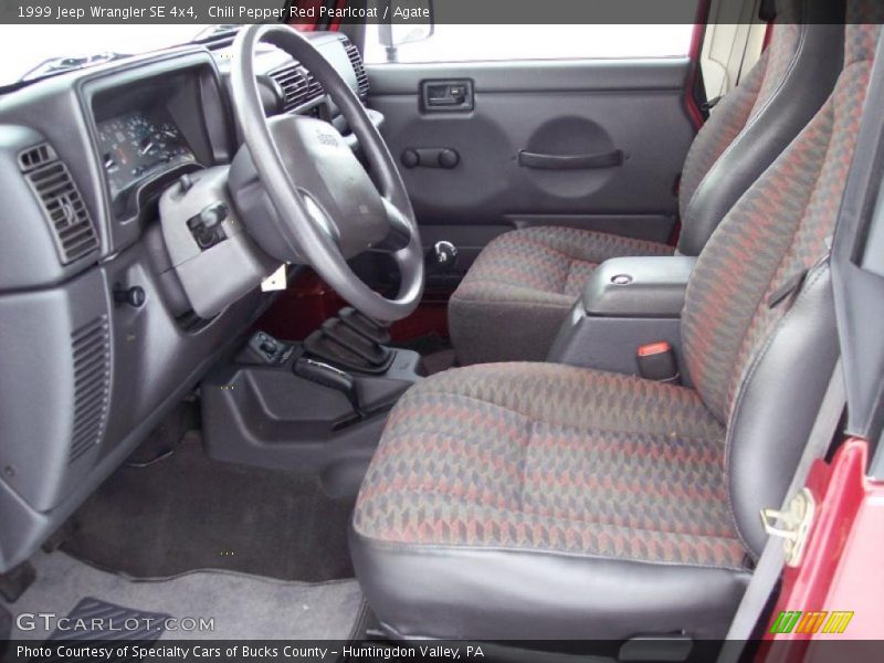  1999 Wrangler SE 4x4 Agate Interior