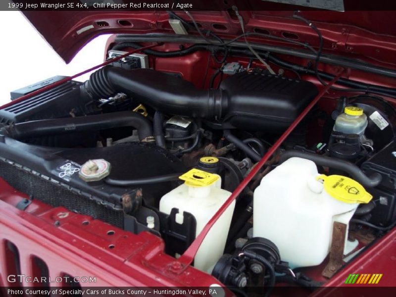 Chili Pepper Red Pearlcoat / Agate 1999 Jeep Wrangler SE 4x4