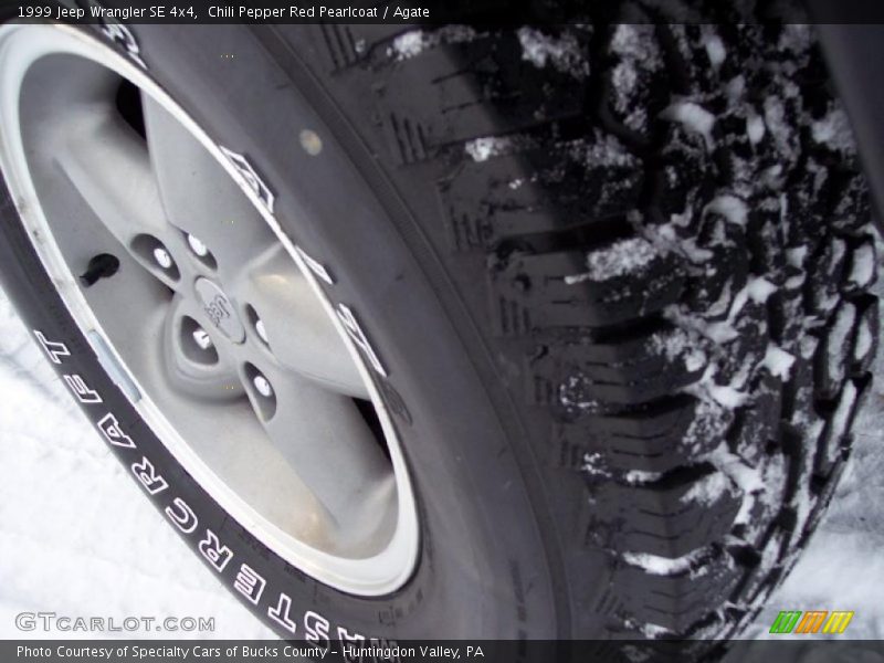 Chili Pepper Red Pearlcoat / Agate 1999 Jeep Wrangler SE 4x4