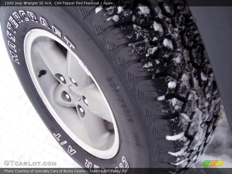 Chili Pepper Red Pearlcoat / Agate 1999 Jeep Wrangler SE 4x4