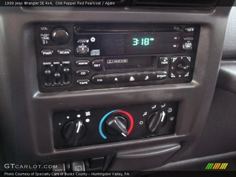 Controls of 1999 Wrangler SE 4x4