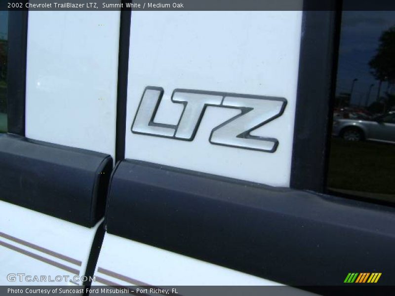 Summit White / Medium Oak 2002 Chevrolet TrailBlazer LTZ