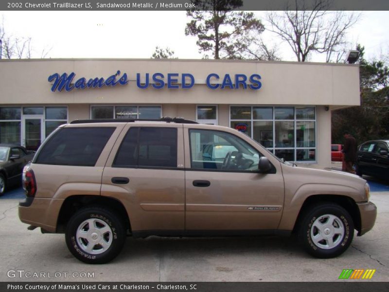 Sandalwood Metallic / Medium Oak 2002 Chevrolet TrailBlazer LS