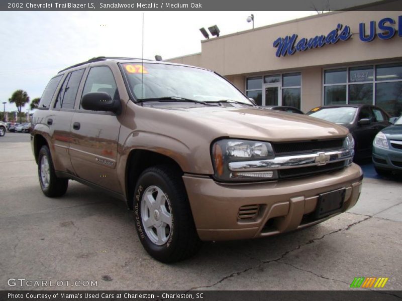 Sandalwood Metallic / Medium Oak 2002 Chevrolet TrailBlazer LS