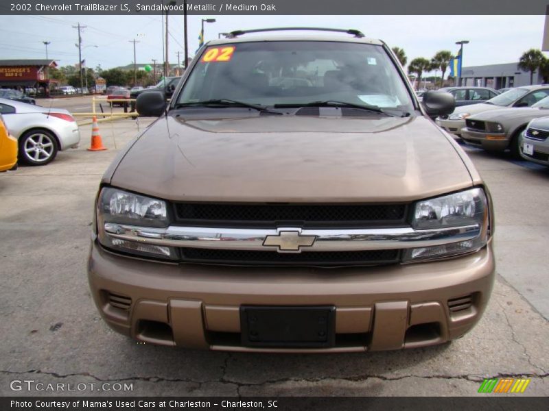 Sandalwood Metallic / Medium Oak 2002 Chevrolet TrailBlazer LS