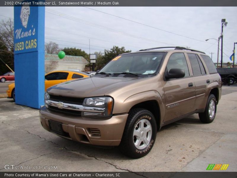 Sandalwood Metallic / Medium Oak 2002 Chevrolet TrailBlazer LS