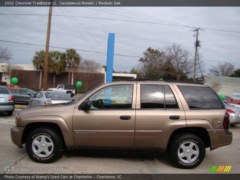 Sandalwood Metallic / Medium Oak 2002 Chevrolet TrailBlazer LS