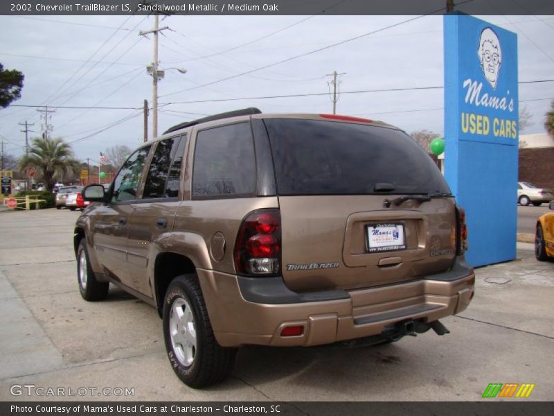 Sandalwood Metallic / Medium Oak 2002 Chevrolet TrailBlazer LS