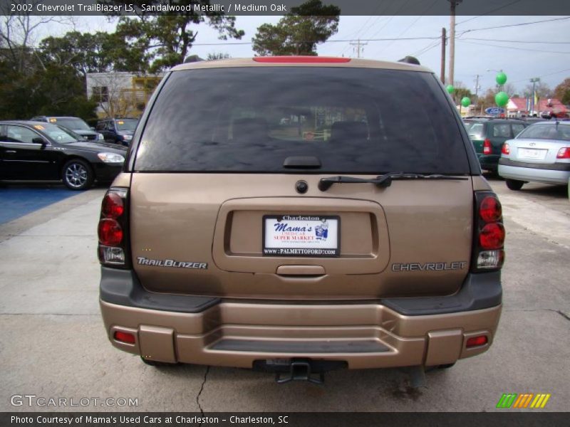 Sandalwood Metallic / Medium Oak 2002 Chevrolet TrailBlazer LS