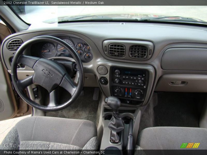 Sandalwood Metallic / Medium Oak 2002 Chevrolet TrailBlazer LS