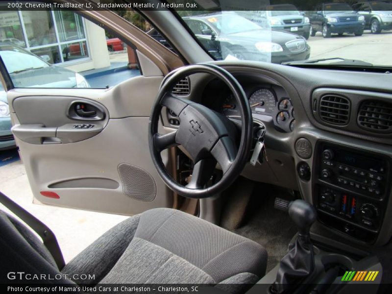 Sandalwood Metallic / Medium Oak 2002 Chevrolet TrailBlazer LS