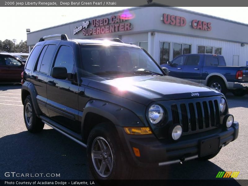 Deep Beryl Green Pearl / Khaki 2006 Jeep Liberty Renegade