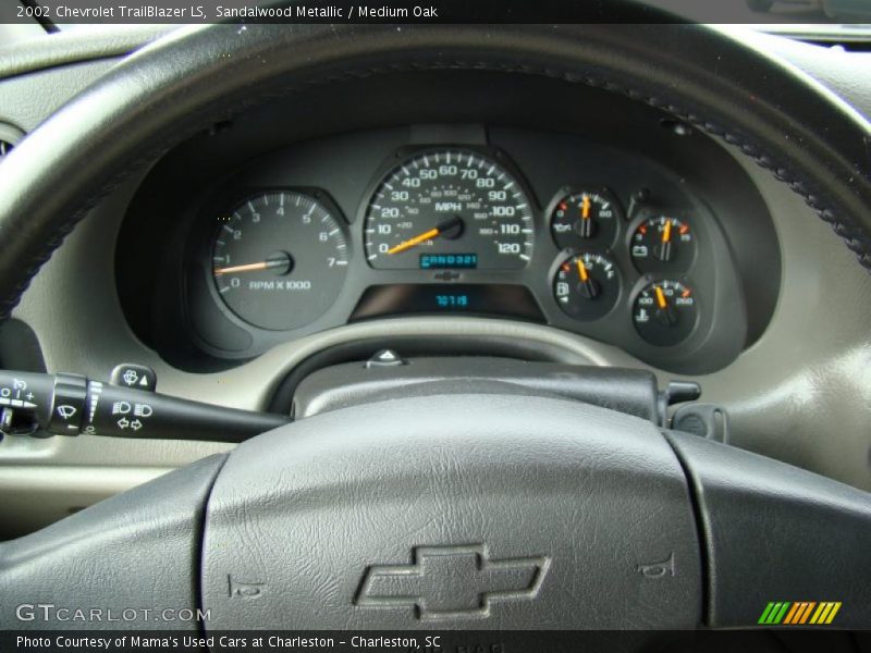 Sandalwood Metallic / Medium Oak 2002 Chevrolet TrailBlazer LS