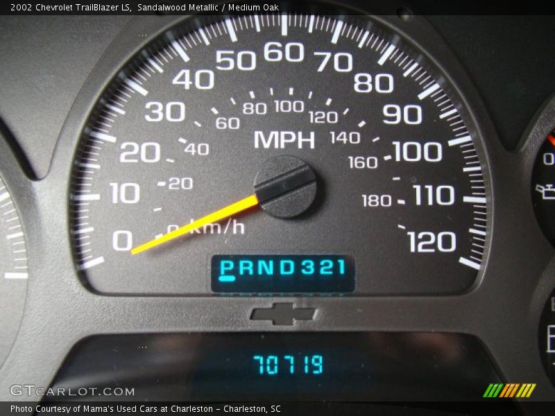 Sandalwood Metallic / Medium Oak 2002 Chevrolet TrailBlazer LS