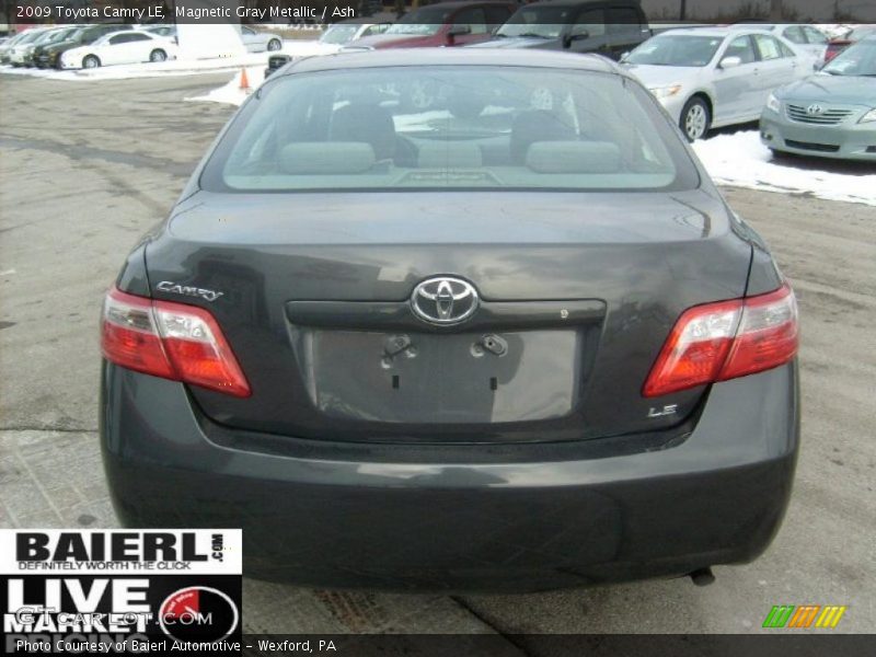 Magnetic Gray Metallic / Ash 2009 Toyota Camry LE