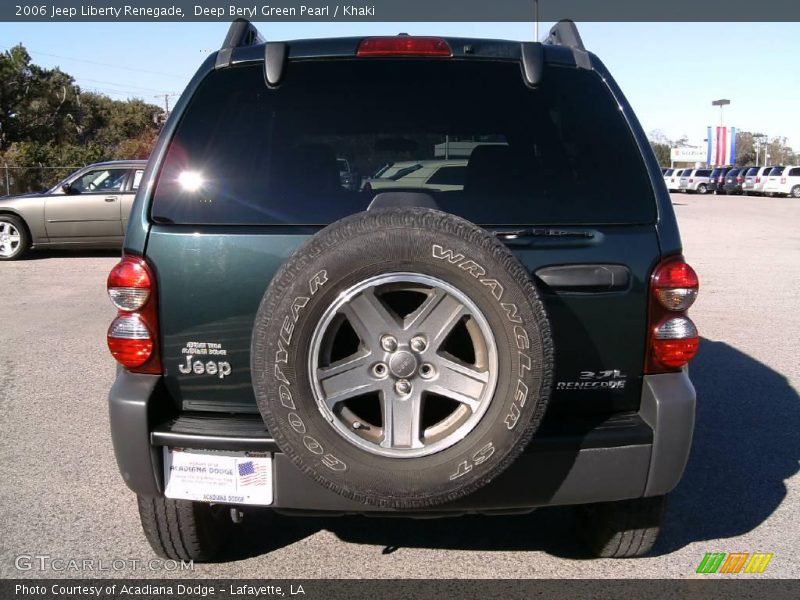 Deep Beryl Green Pearl / Khaki 2006 Jeep Liberty Renegade