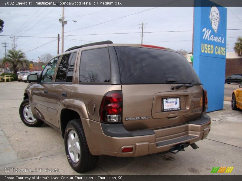 Sandalwood Metallic / Medium Oak 2002 Chevrolet TrailBlazer LS