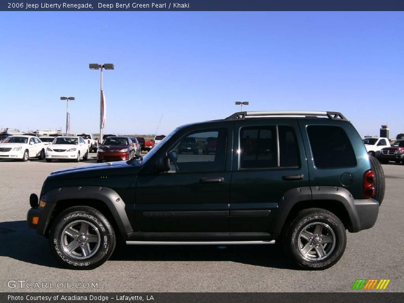 Deep Beryl Green Pearl / Khaki 2006 Jeep Liberty Renegade