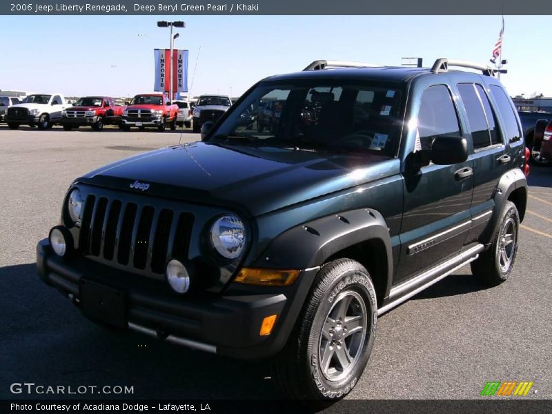 Deep Beryl Green Pearl / Khaki 2006 Jeep Liberty Renegade