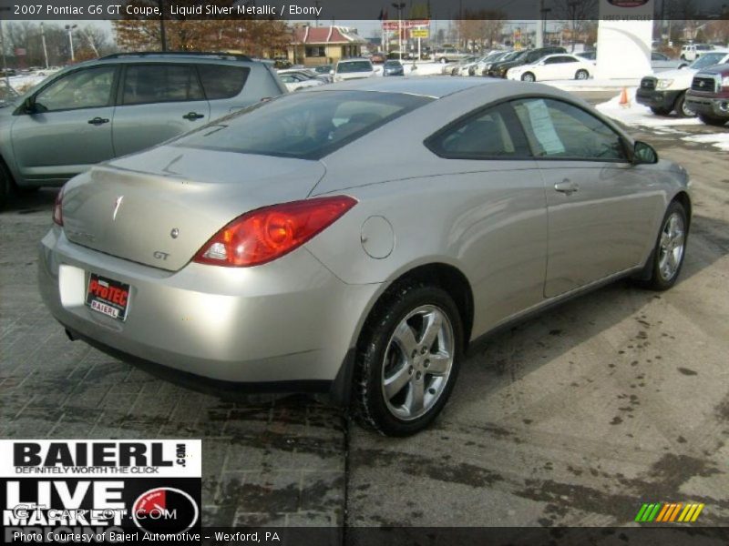 Liquid Silver Metallic / Ebony 2007 Pontiac G6 GT Coupe