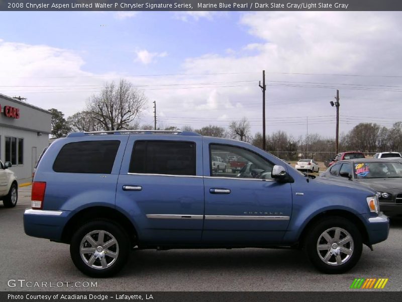 Marine Blue Pearl / Dark Slate Gray/Light Slate Gray 2008 Chrysler Aspen Limited Walter P Chrysler Signature Series