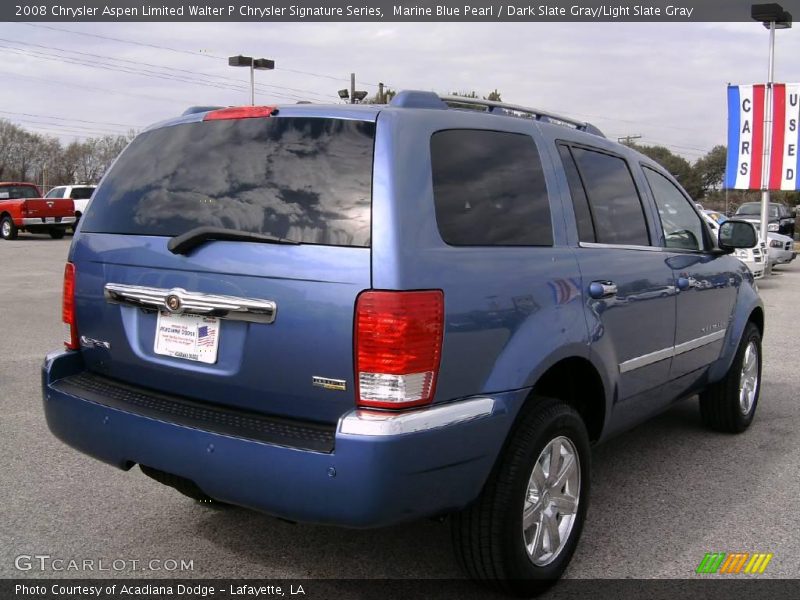 Marine Blue Pearl / Dark Slate Gray/Light Slate Gray 2008 Chrysler Aspen Limited Walter P Chrysler Signature Series