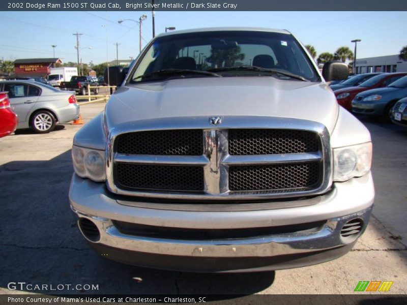 Bright Silver Metallic / Dark Slate Gray 2002 Dodge Ram 1500 ST Quad Cab