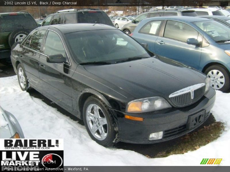 Black / Deep Charcoal 2002 Lincoln LS V6