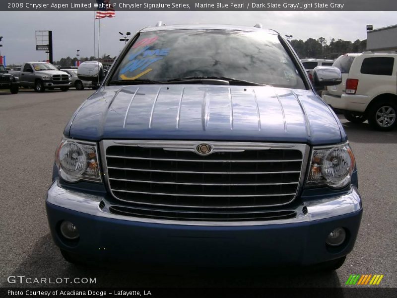 Marine Blue Pearl / Dark Slate Gray/Light Slate Gray 2008 Chrysler Aspen Limited Walter P Chrysler Signature Series