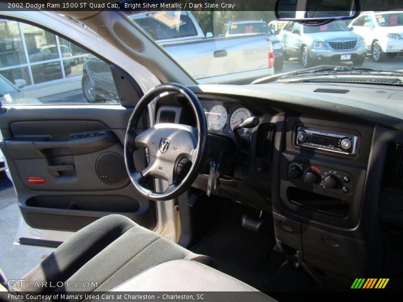 Bright Silver Metallic / Dark Slate Gray 2002 Dodge Ram 1500 ST Quad Cab